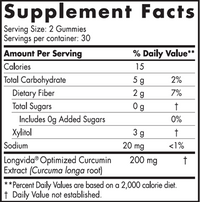 Zero Sugar Curcumin 60 Gummies