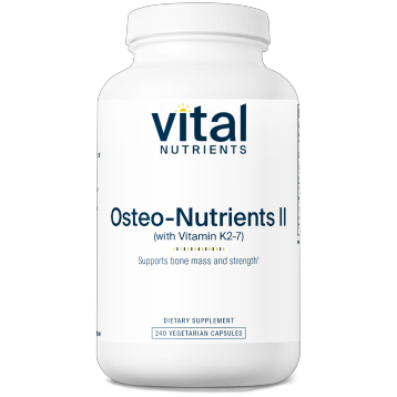 Osteo-Nutrients II (w Vit K2-7) 240vcaps by Vital Nutrients