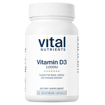 Vitamin D3 2000 IU 90 vcaps by Vital Nutrients