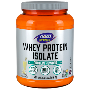 Whey Protein Isolate (Vanilla) 1.8 lbs by NOW