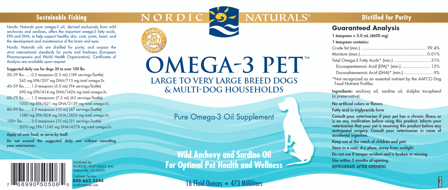 Omega-3 Pet 16 fl oz