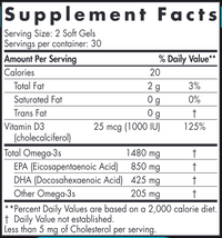 Ultimate Omega-D3 Sport 60 softgels