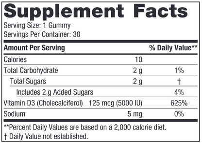 Vitamin D3 5000 30 Gummies