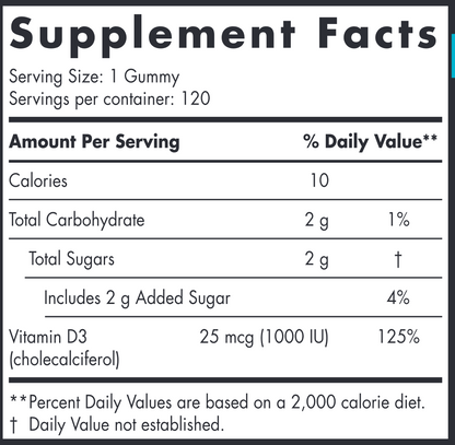 Vitamin D3 Gummies Sport 120 Gummies