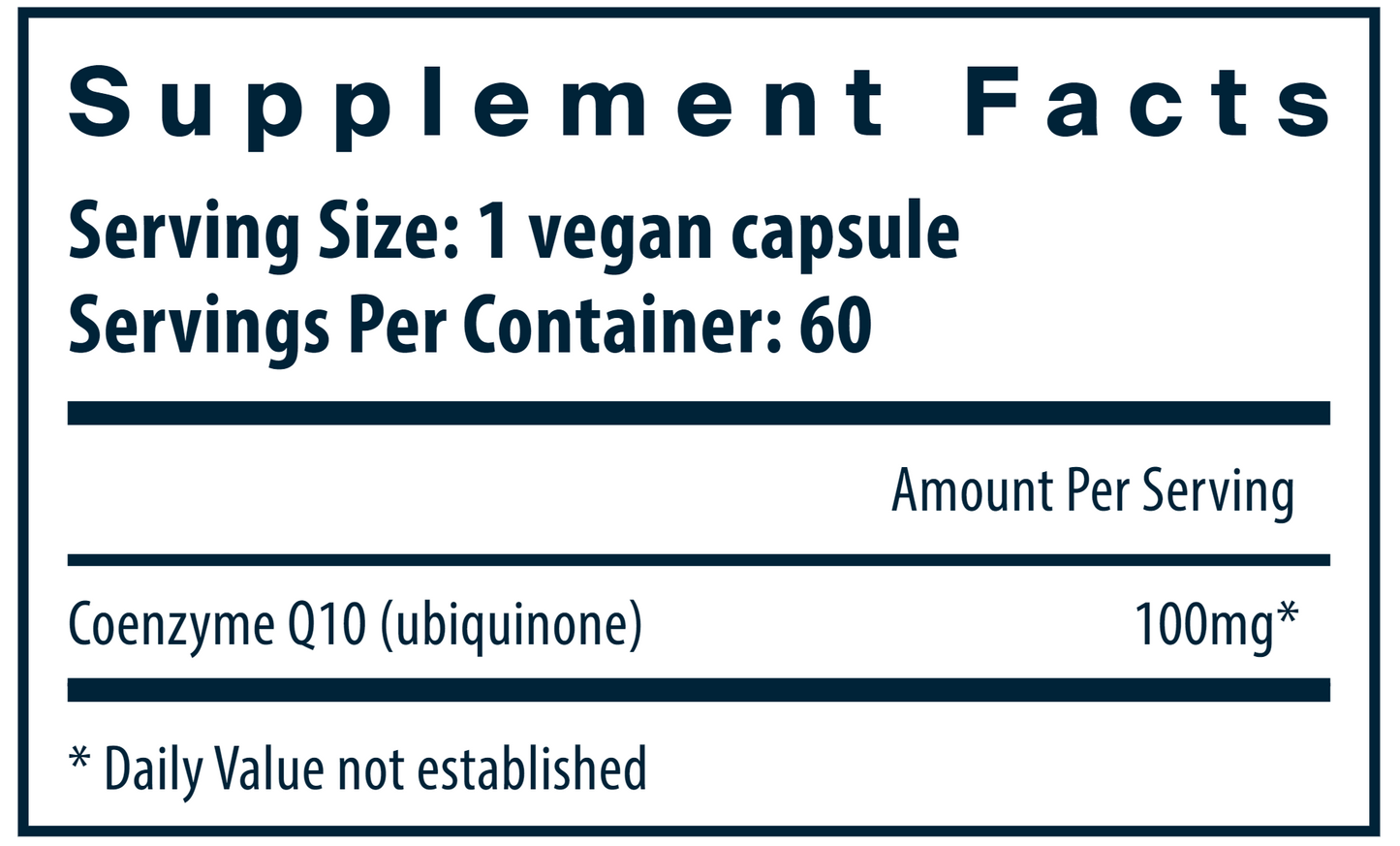 CoEnzyme Q10 100 mg 60 vegcaps by Vital Nutrients