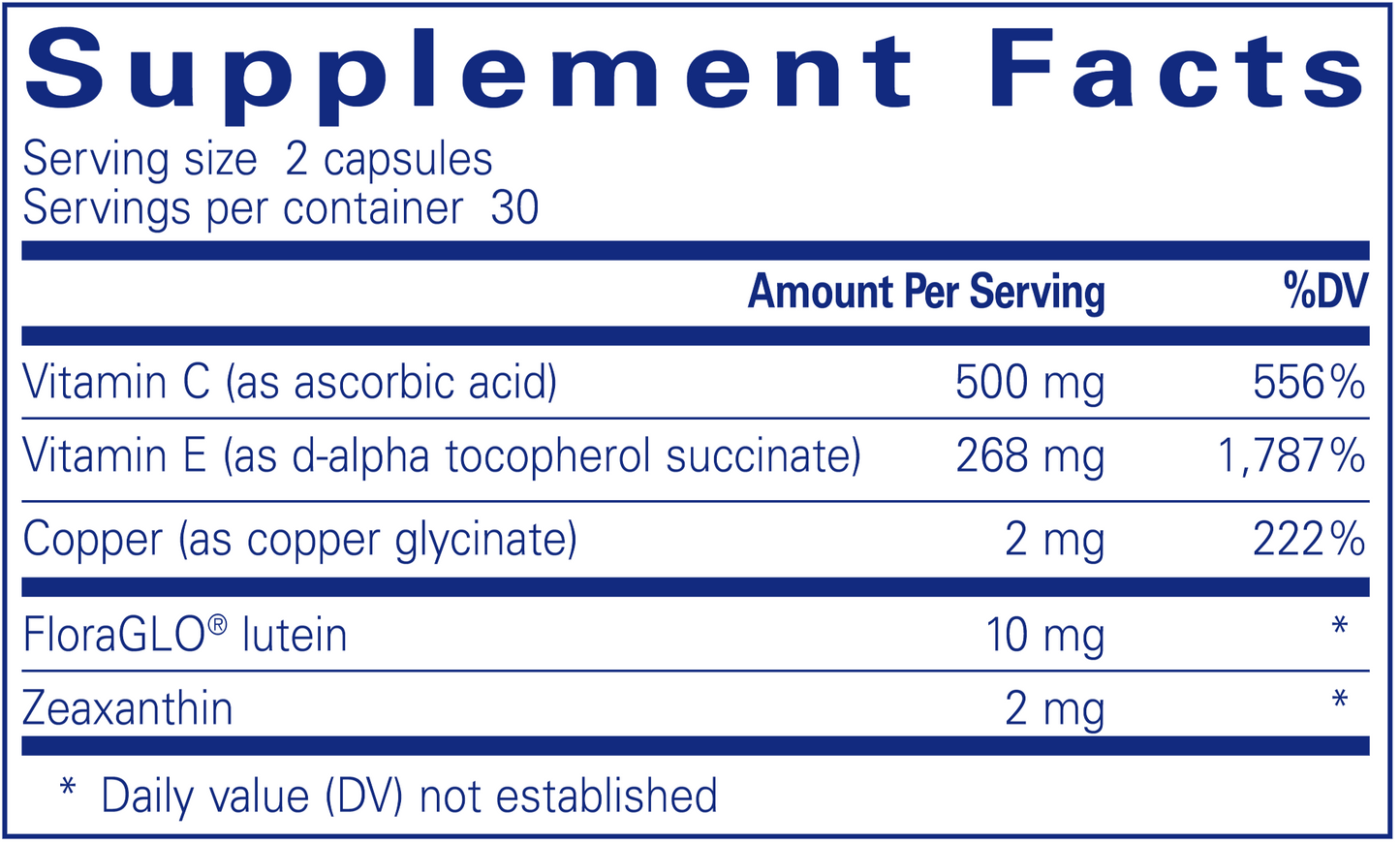 EyeProtect Basics (without zinc) 60 caps by Pure Encapsulations