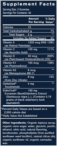 Daily Immune Gummies 60 ct by Quicksilver Scientific