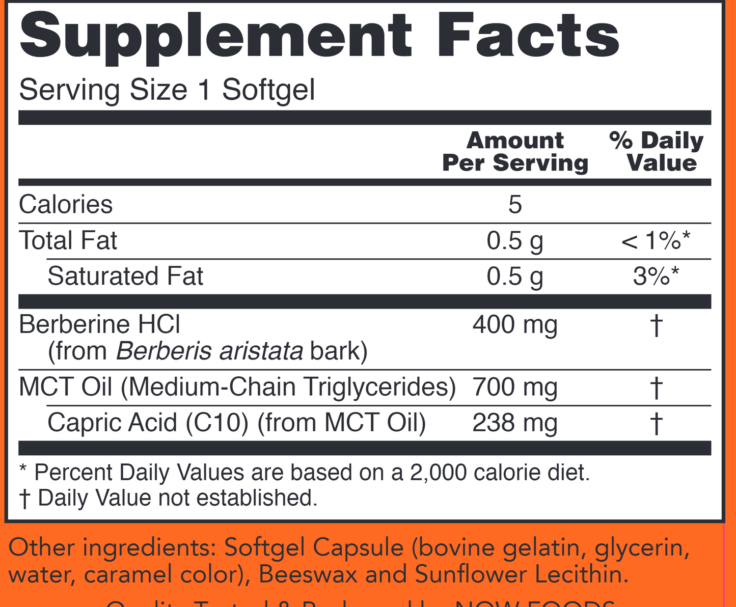 Berberine Glucose Support 90 softgels by NOW