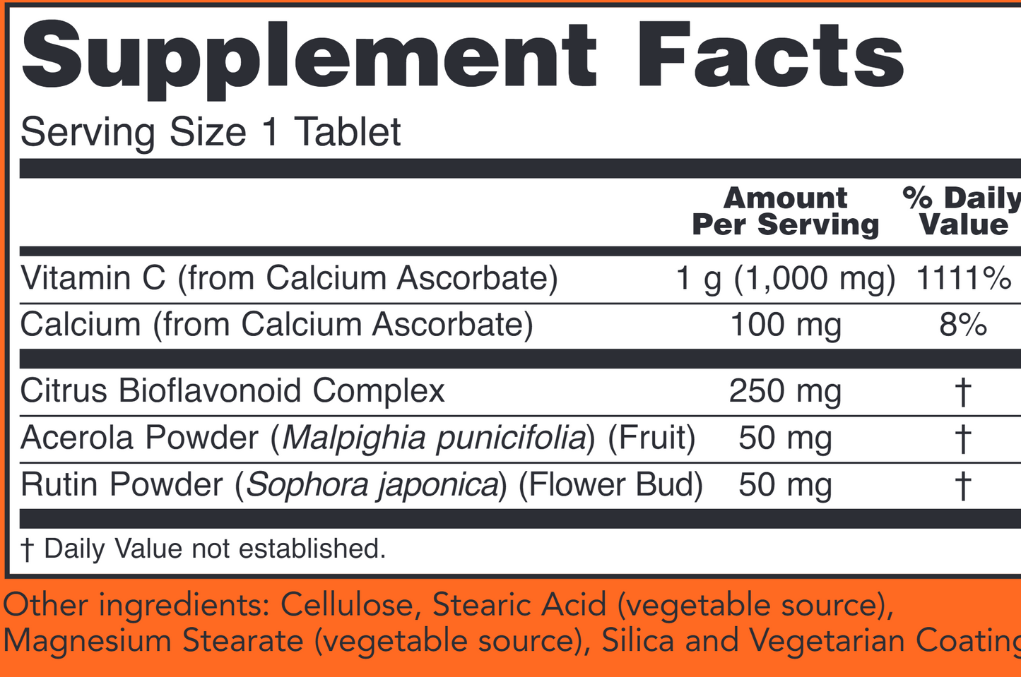 C-1000 (Buffered C) 90 tabs