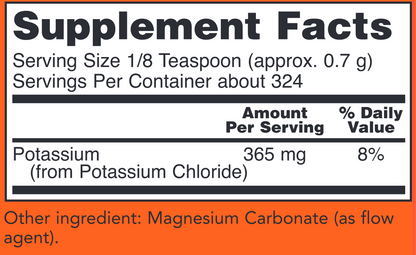 Potassium Chloride 8 oz by NOW