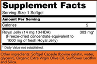 Royal Jelly 1000 mg 60 softgels by NOW