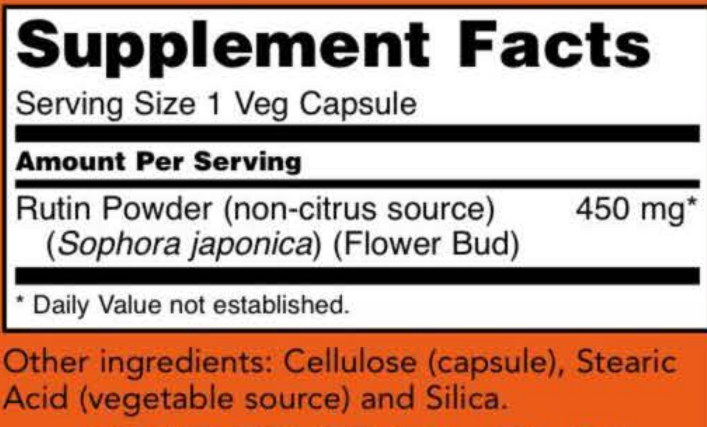 Rutin 450 mg 100 vcaps by NOW