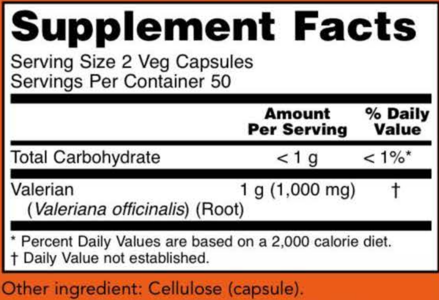 Valerian Root 500 mg 100 caps by NOW