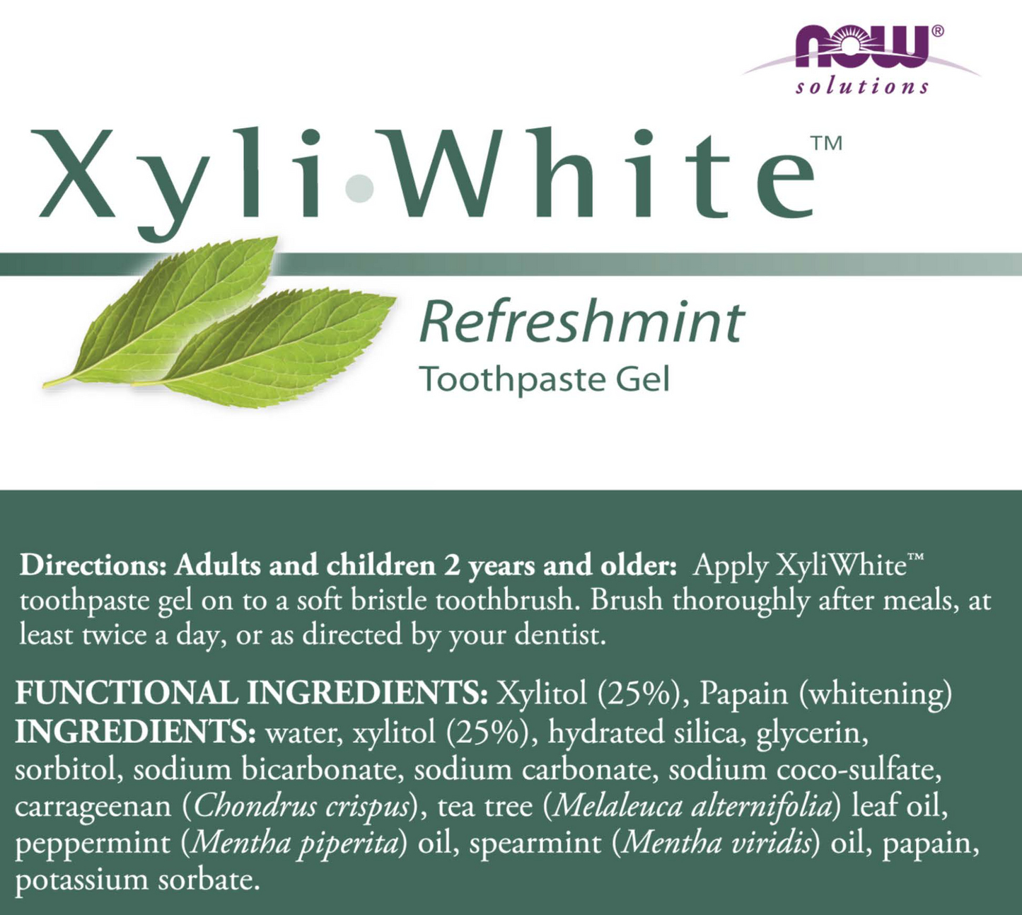 XyliWhite Toothpaste Refreshmint 6.4 oz by NOW