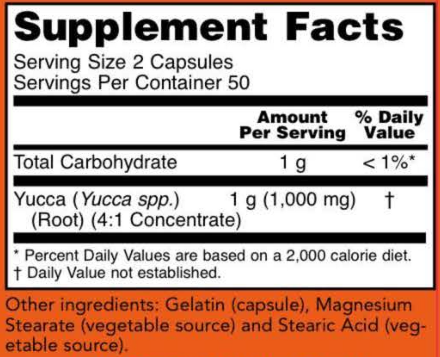 Yucca 500 mg 100 caps by NOW