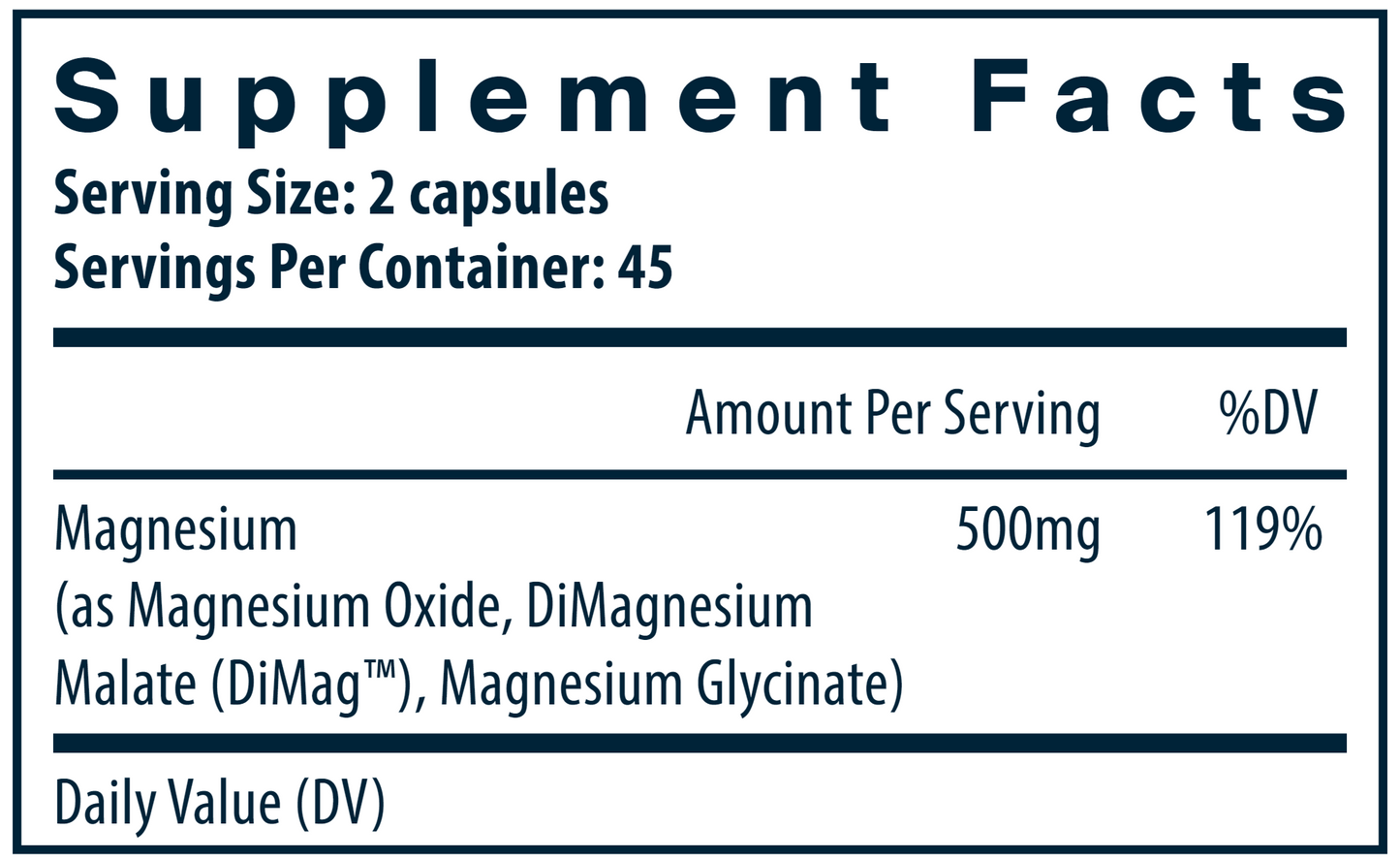 Triple Mag 250 mg 90 vcaps by Vital Nutrients