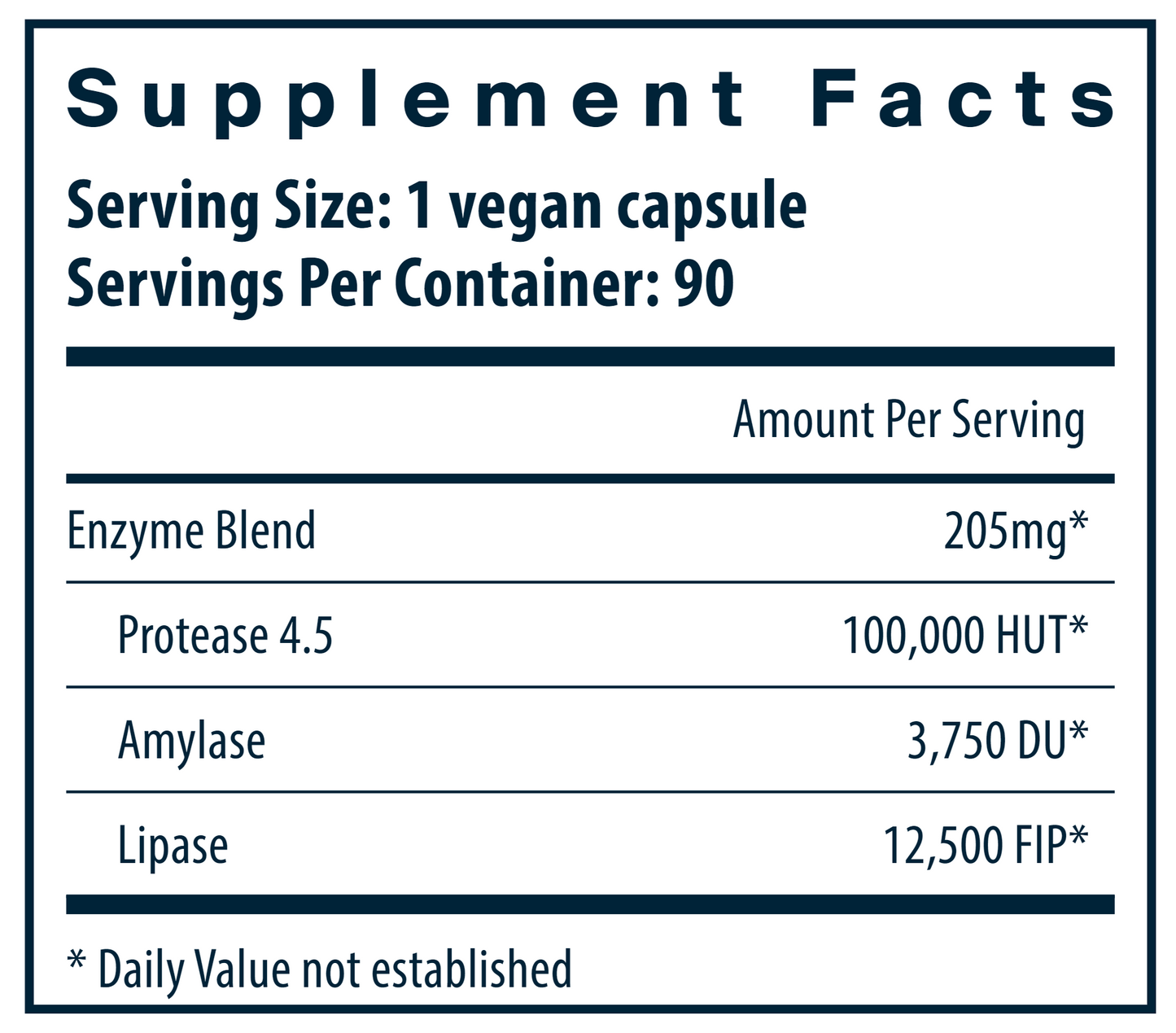 Vegan Pancreatic Enzymes 90 caps by Vital Nutrients