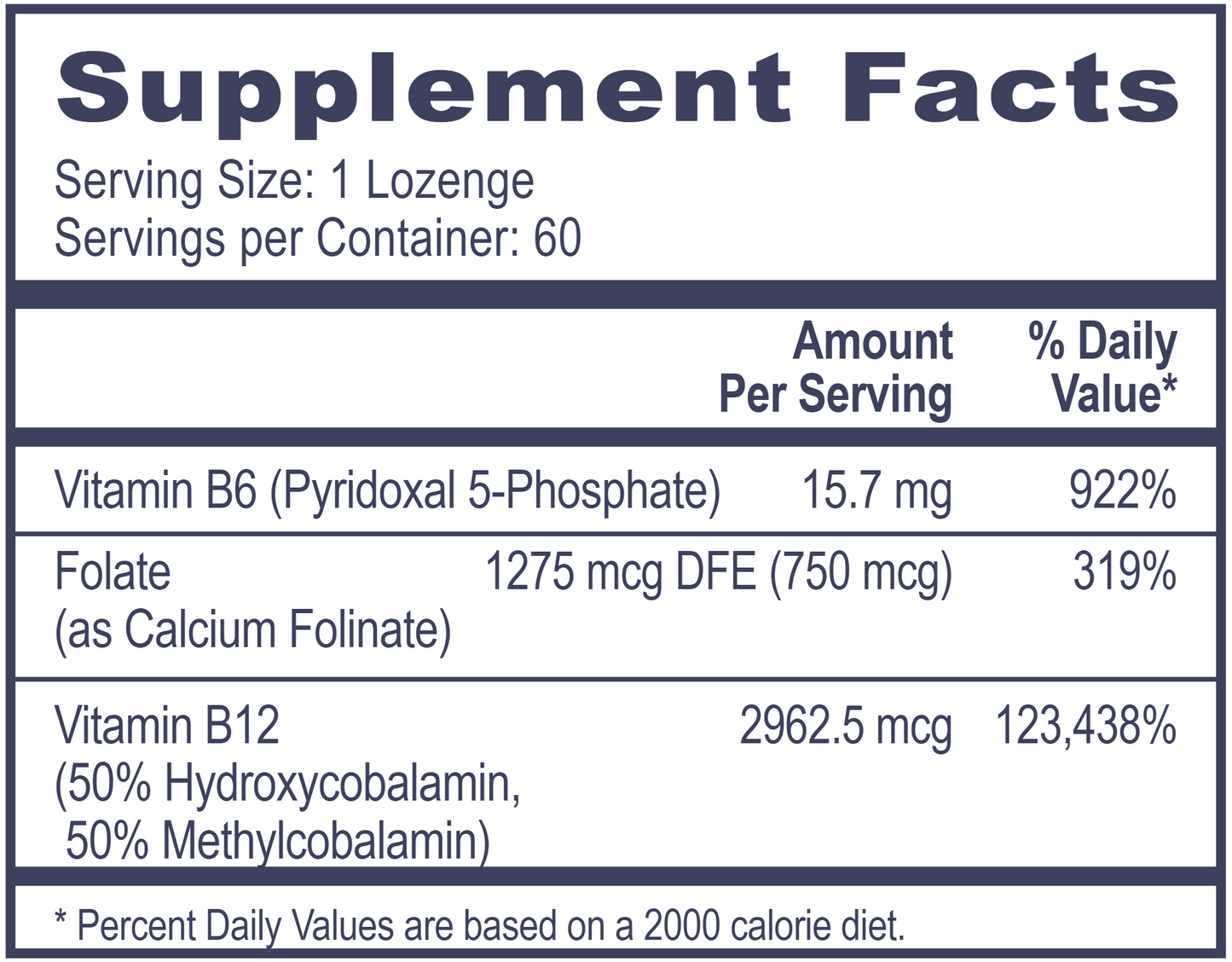 3B Complex 60 loz by Professional Health Products®