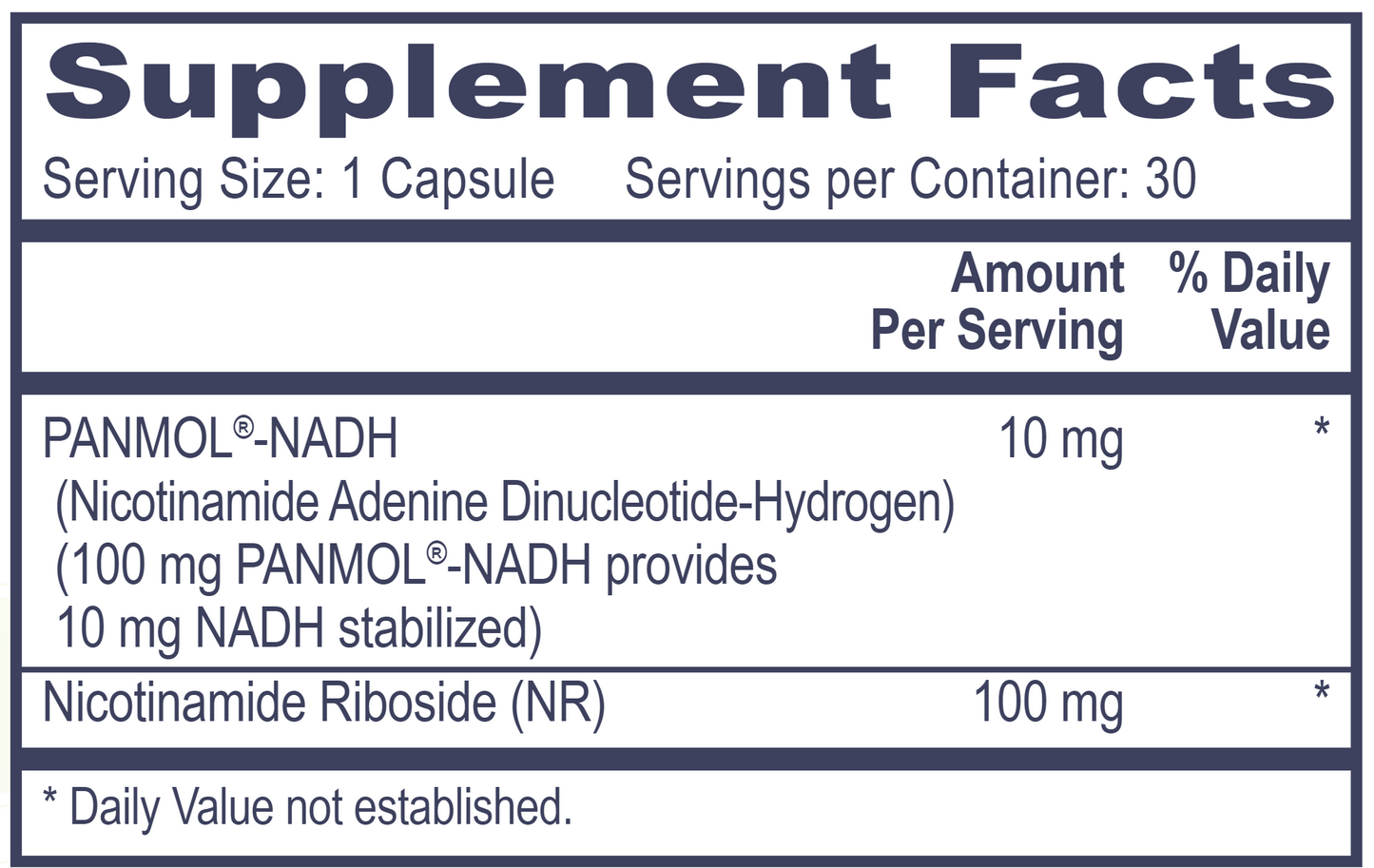 Pro NADH with NR 30 vegcaps by Professional Health Products®