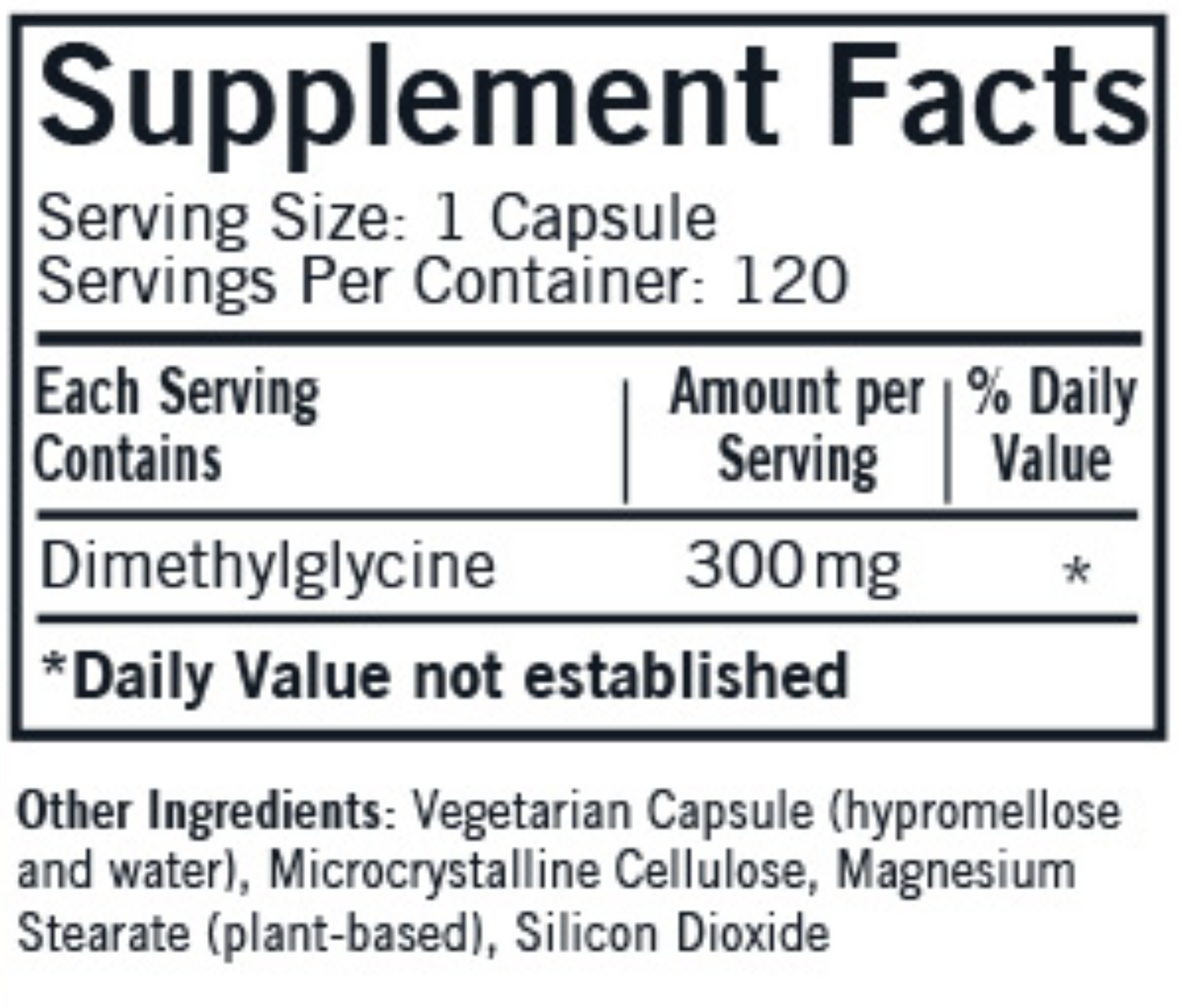 DMG Max Strength 300 mg 120 caps by Kirkman Labs