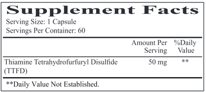 All Thiamine (Vitamin B1) 50 mg 60 caps by Ecological Formulas