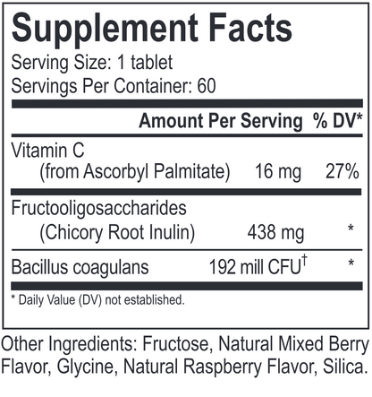 Flora Chewable - 60 wafers by Energetix