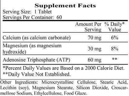 Liposomal Magnesium ATP 60 tabs by Ecological Formulas