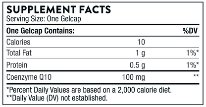 CoQ10 100 mg 60 gelcaps by Thorne