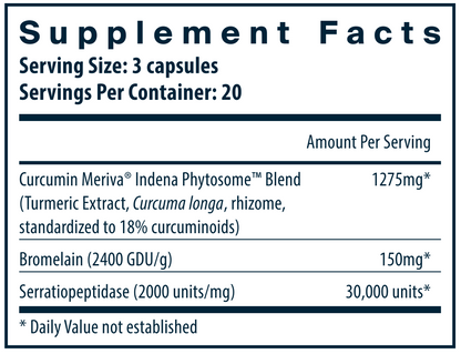 Phyto-Curcumin Plus Enzymes 60 vegcaps by Vital Nutrients