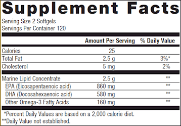 OmegaGenics EPA-DHA 720 Lemon gels By Metagenics