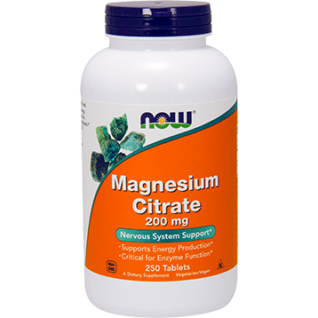 Magnesium Citrate 200 mg 250 tabs by NOW