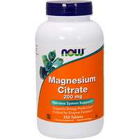 Magnesium Citrate 200 mg 250 tabs by NOW
