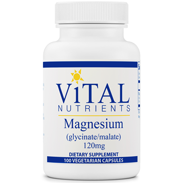 Magnesium (Glyc./Malate) 120mg 100 vcaps by Vital Nutrients