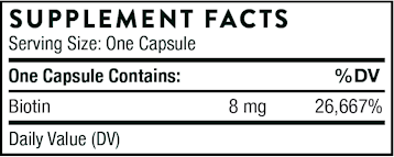 Biotin 8 60 caps by Thorne Research