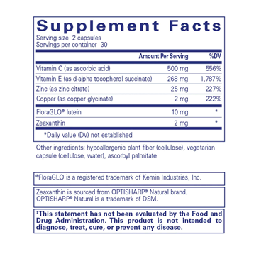 EyeProtect Basics 60 vegcaps by Pure Encapsulations