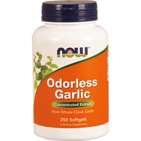 Odorless Garlic 250 softgels by NOW