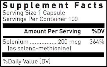 Seleno-Methionine 200 mcg 100 caps