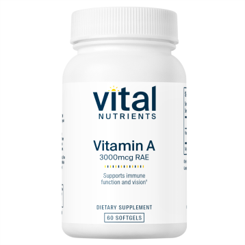 Vitamin A 3000mcg 60sg by Vital Nutrients
