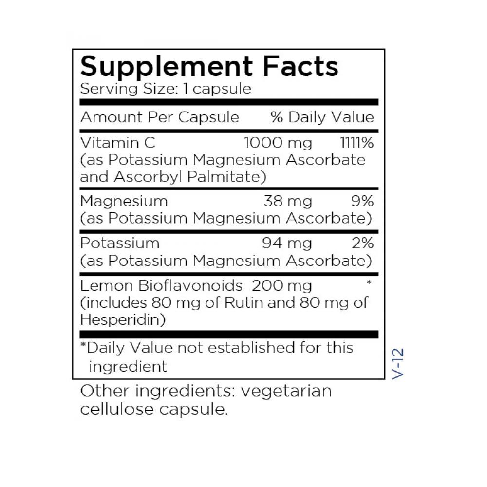 Buffered Vitamin C 1000mg w/ Bioflavanoids 90 caps by Metabolic Maintenance