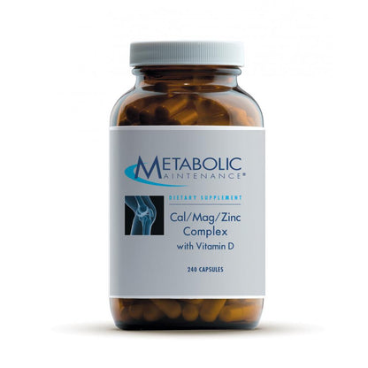 Cal/Mag/Zinc Complex with Vitamin D 240 Caps by Metabolic Maintenance