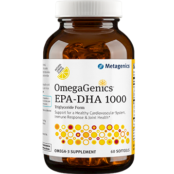 OmegaGenics® EPA-DHA 1000 Lemon 60 SG by Metagenics