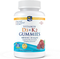 Vitamin D3 + K2 60 Gummies by Nordic Naturals