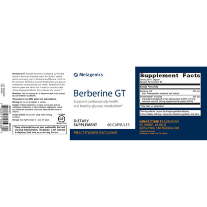 Berberine GT 60 Capsules by Metagenics