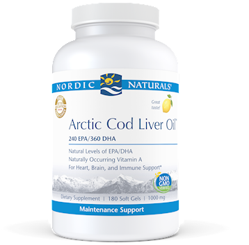 Arctic Cod Liver Oil 1000 mg 180 gels by Nordic Naturals