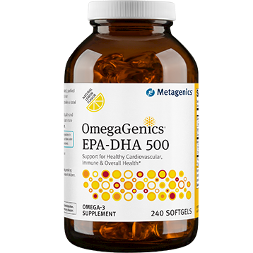 OmegaGenics® EPA-DHA 500 Lemon 240 SG by Metagenics