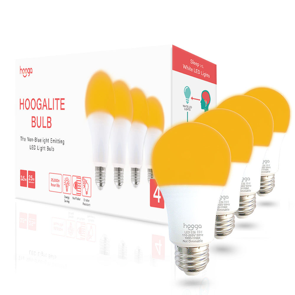 Amber Light Bulbs Blue Light Blocking Bulb for Sleep Living Well Today International