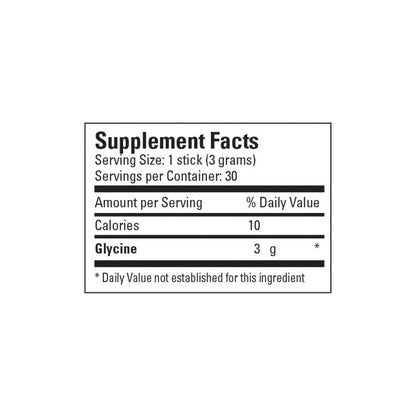 Glycine Sticks Sticks by Metabolic Maintenance