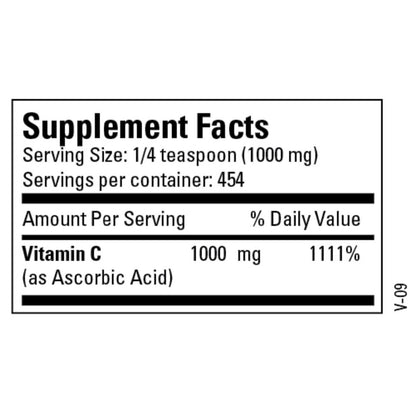 Vitamin C Powder 454g by Metabolic Maintenance