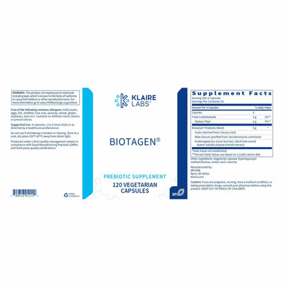 BiotaGen 120 Capsules by Klaire Labs