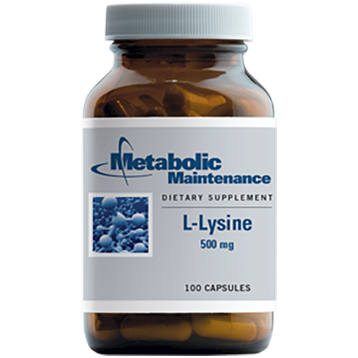 L-Lysine 500 mg 100 caps by Metabolic Maintence